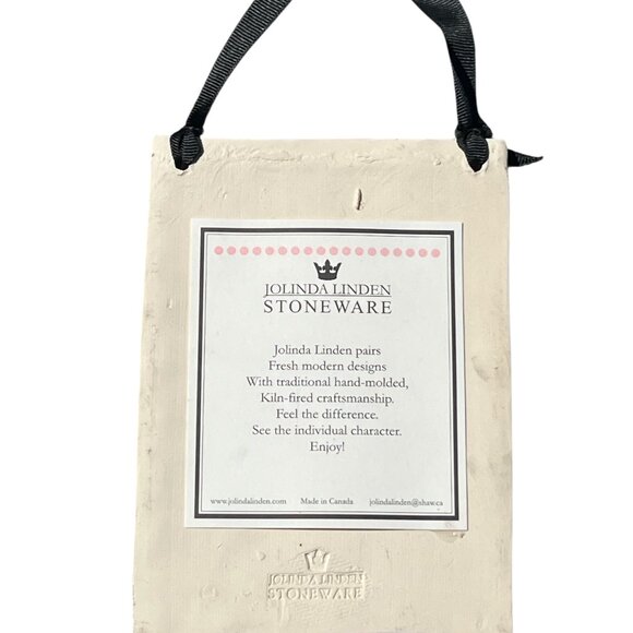 JOLINDA LINDEN STONEWARE Hanging Plaque 'En Vogue' Stiletto Heels Pink 5" x 7" - Picture 3 of 10